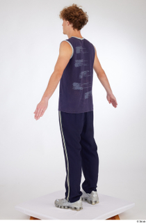 Urien a-pose blue tank top blue track pants dressed silver…